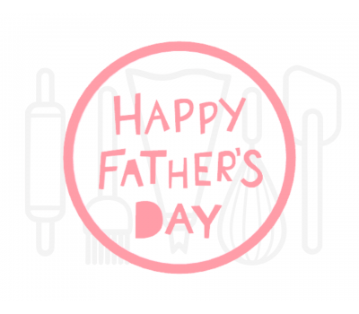  Fondant stempel Happy father's day - 3D Geprint, fig. 1 