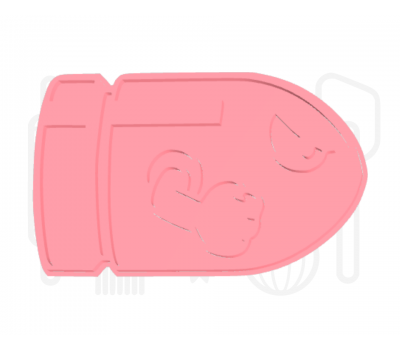  Bullet raket uitsteker + stempel - 3D geprint, fig. 3 