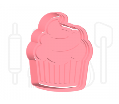  Cupcake uitsteker + stempel - 3D geprint, fig. 2 