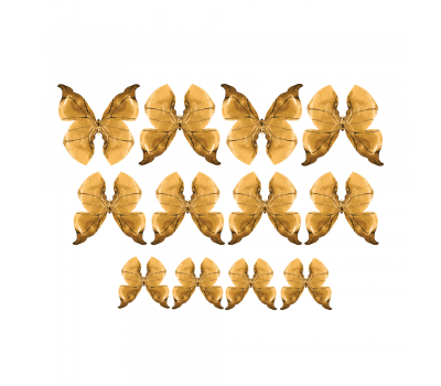  Eetbaar papier vlinders shaded goud - Crystal Candy, fig. 1 