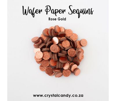  Eetbaar papier glitter pailletten rosé goud - Crystal Candy, fig. 1 