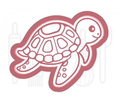  Schildpad uitsteker + stempel - 3D-geprint, fig. 1 
