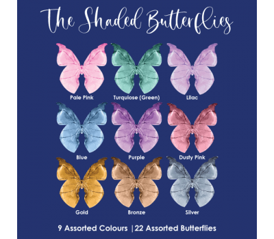  Eetbaar papier vlinders shaded zilver - Crystal Candy, fig. 4 