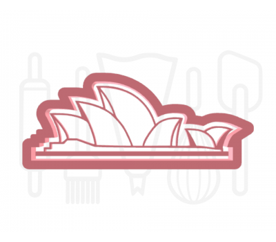  Sydney Opera House uitsteker + stempel - 3D-geprint, fig. 1 