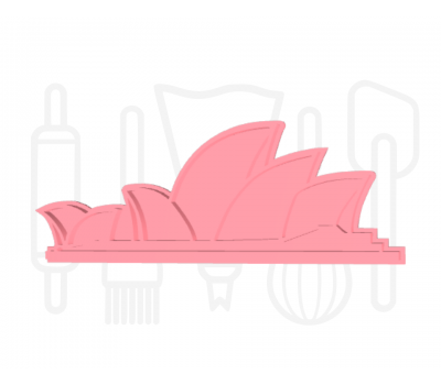  Sydney Opera House uitsteker + stempel - 3D-geprint, fig. 3 