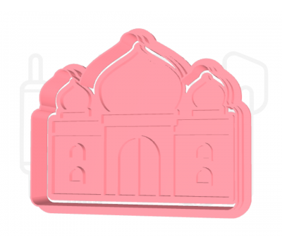  Taj Mahal uitsteker + stempel - 3D-geprint, fig. 2 