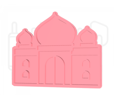  Taj Mahal uitsteker + stempel - 3D-geprint, fig. 3 