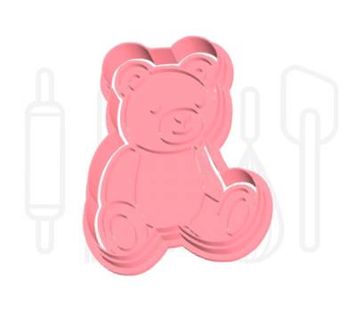  Teddybeer uitsteker + stempel - 3D-geprint, fig. 2 