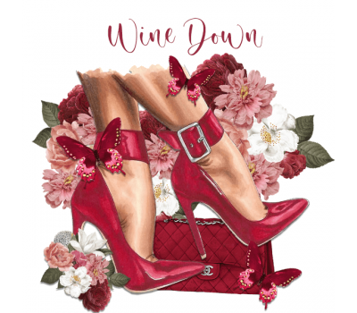  Decoratie kit fashion heels 'Wine down' - Crystal Candy, fig. 1 
