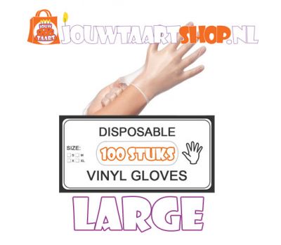  Vinyl handschoenen 100 st - maat L, fig. 1 