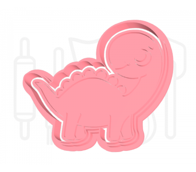  Baby dinosaurus uitsteker + stempel - 3D-geprint, fig. 2 