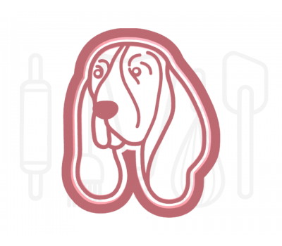  Basset hound uitsteker + stempel - 3D-geprint, fig. 1 