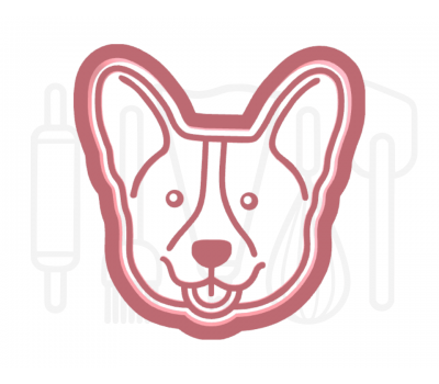  Corgi uitsteker + stempel - 3D-geprint, fig. 1 