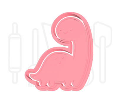  Baby 2 dinosaurus uitsteker + stempel - 3D-geprint, fig. 3 