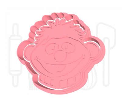  Ernie hoofd uitsteker + stempel - 3D-geprint, fig. 2 