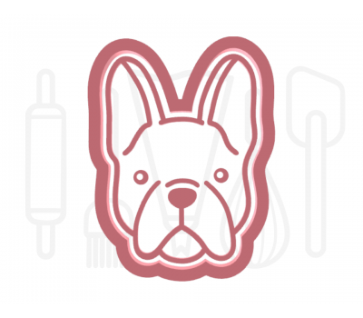  Franse bulldog uitsteker + stempel - 3D-geprint, fig. 1 