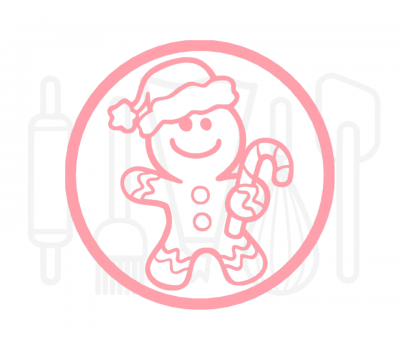  Fondant stempel Gingerbread met zuurstok - 3D Geprint, fig. 1 