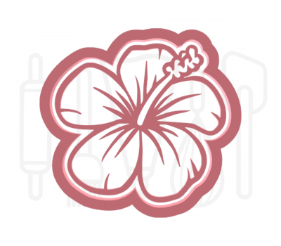  Hibiscus uitsteker + stempel - 3D-geprint, fig. 1 