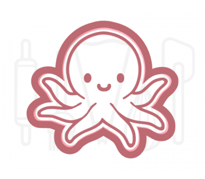  Octopus uitsteker + stempel - 3D-geprint, fig. 1 