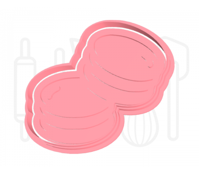  Macarons uitsteker + stempel - 3D-geprint, fig. 2 