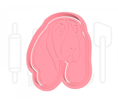  Basset hound uitsteker + stempel - 3D-geprint, fig. 2 