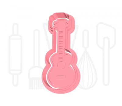  Akoestische gitaar uitsteker + stempel - 3D geprint, fig. 2 
