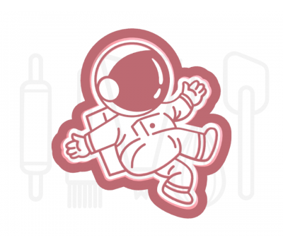  Astronaut 2 uitsteker + stempel - 3D-geprint, fig. 1 