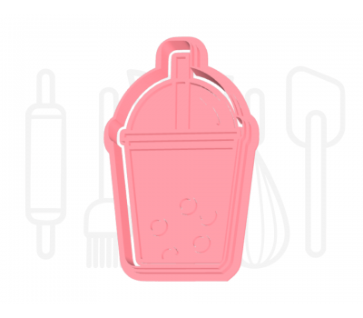  Bubble tea uitsteker + stempel - 3D-geprint, fig. 2 