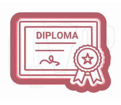  Diploma uitsteker + stempel - 3D-geprint, fig. 1 