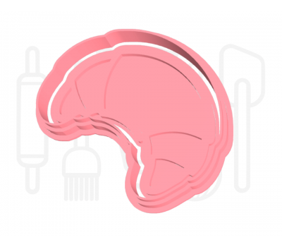  Croissant uitsteker + stempel - 3D-geprint, fig. 3 