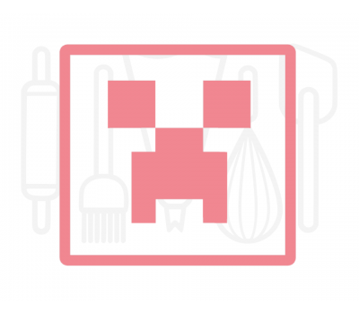  Minecraft creeper hoofd uitsteker + stempel - 3D-geprint, fig. 1 