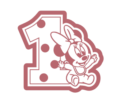  Babymuis 1 jaar uitsteker + stempel - 3D-geprint, fig. 1 