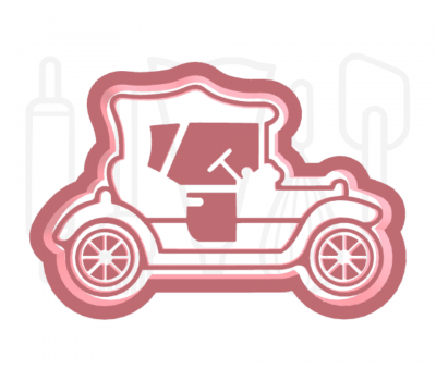  Oldtimer uitsteker + stempel - 3D-geprint, fig. 1 
