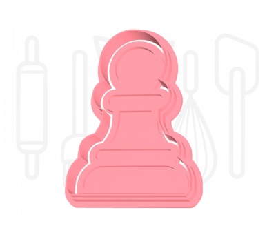  Schaak pion uitsteker + stempel - 3D-geprint, fig. 2 