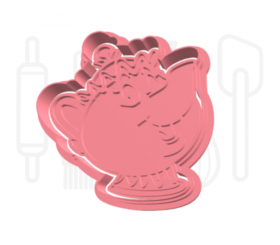  Theepot uitsteker + stempel - 3D-geprint, fig. 2 