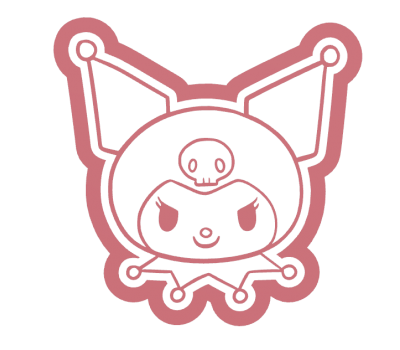  Poes Kuromi uitsteker + stempel - 3D-geprint, fig. 1 