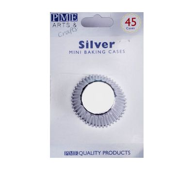  Metallic zilver mini - baking cups (45 st), fig. 1 