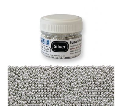  Suikerparels zilver 3 mm 25 gr - PME, fig. 1 