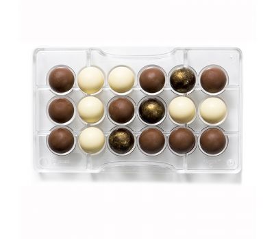  Polycarbonaat Chocolade mold halve bol 18 x 2,5 cm - Decora, fig. 1 