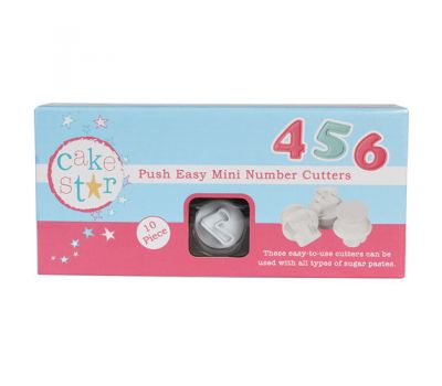  Push easy uitstekers mini cijfers set/10 - Cake Star, fig. 1 