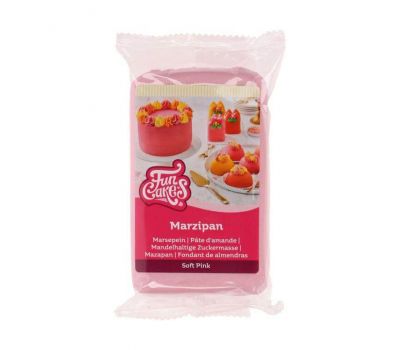  Marsepein roze 1:4 (soft pink) 250 gr - FunCakes, fig. 1 