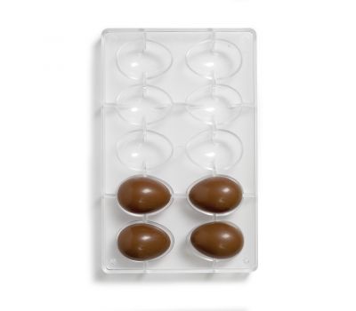  Polycarbonaat chocolade mold half ei 6 x 4 cm - Decora, fig. 1 