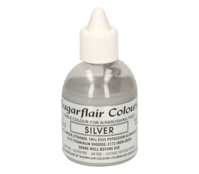  Airbrush kleurstof zilver 60 ml - Sugarflair, fig. 1 