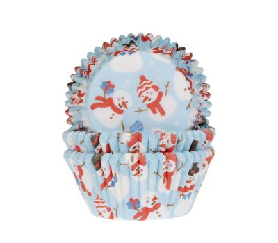  Sneeuwman lichtblauw - baking cups (50 st), fig. 1 