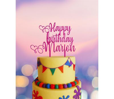  Taarttopper - Happy Birthday + voornaam 2, fig. 2 