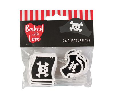  Papieren cupcake toppers piraten - Baked with Love, fig. 1 