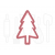  Kerstbomen uitstekers set 3 - 3D geprint, fig. 3 