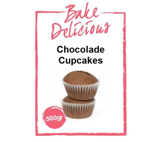 Bezienswaardigheden bekijken Veilig winnen Cupcake mix | Mix voor Chocolade cupcakes 500 gr - Bake Delicious