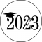  "Geslaagd 2023" 20 cm rond op Frosty sheet - JouwTaartShop, fig. 1 
