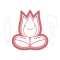  Tulp met blad uitsteker + stempel - 3D geprint, fig. 1 